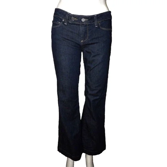 Paige Premium Denim Coldwater Canyon Bell Flare Dark Jeans Size 27 USA size 4 - Picture 1 of 16